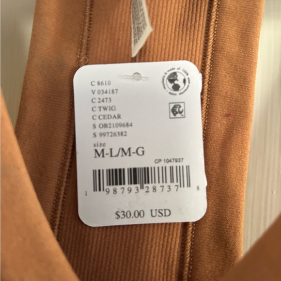 FP Movement by Free People All Clear V Neck Cami Brown Ribbed - Picture 2 of 3